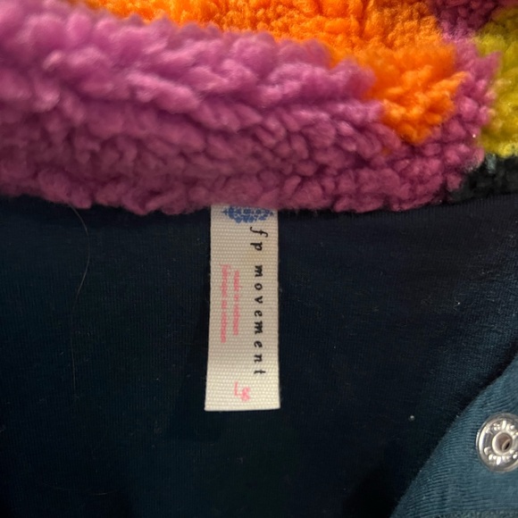 Free People Multicolor Fleece Jacket - Picture 4 of 4